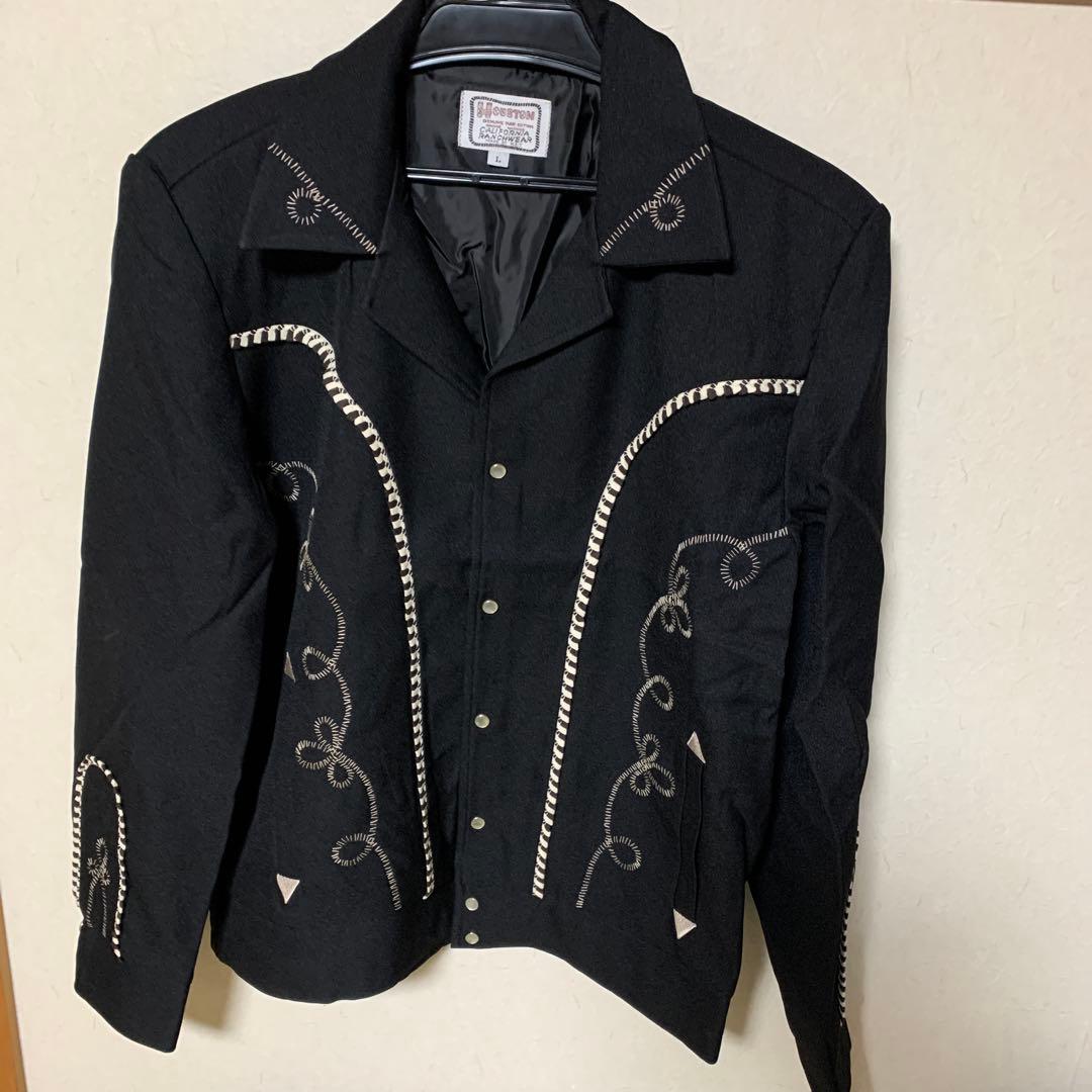 早い者ガチ！最終価格！人気 復刻ウェスタンジャケット(Ｌサイズ)BK(未使用品)