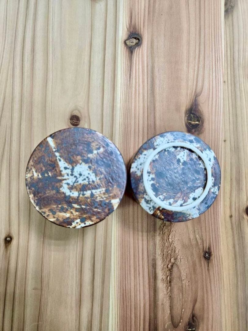 【有田焼】茶筒型蓋物　3点