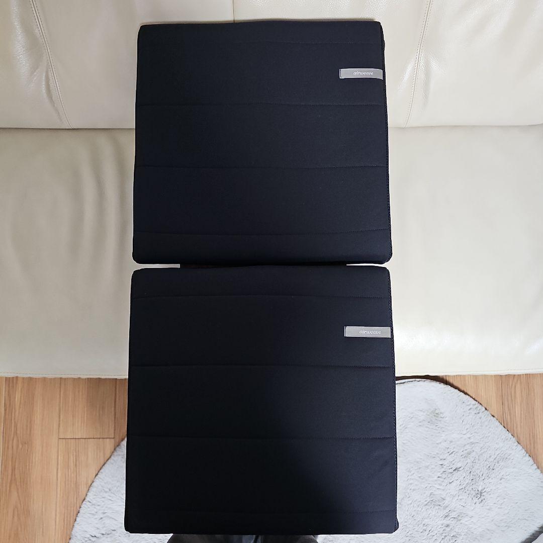 エアウィーヴ 座 クッション 背もたれ付き 高反発 硬め (2セットまとめ売り)