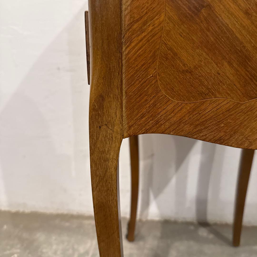 年末年始saleヴィンテージ　木製サイドテーブル　引き出し付き　3段