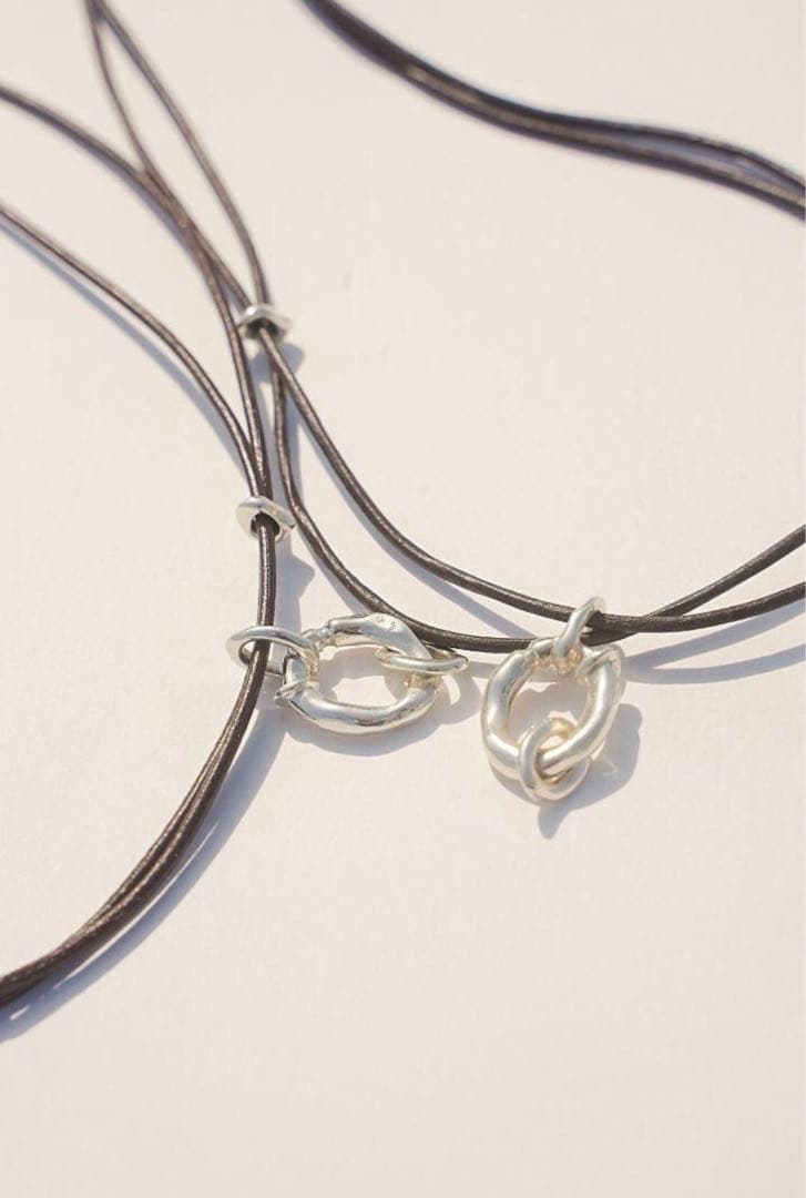 STRONG VOID LEATHER NECKLACE OURS 箱あり