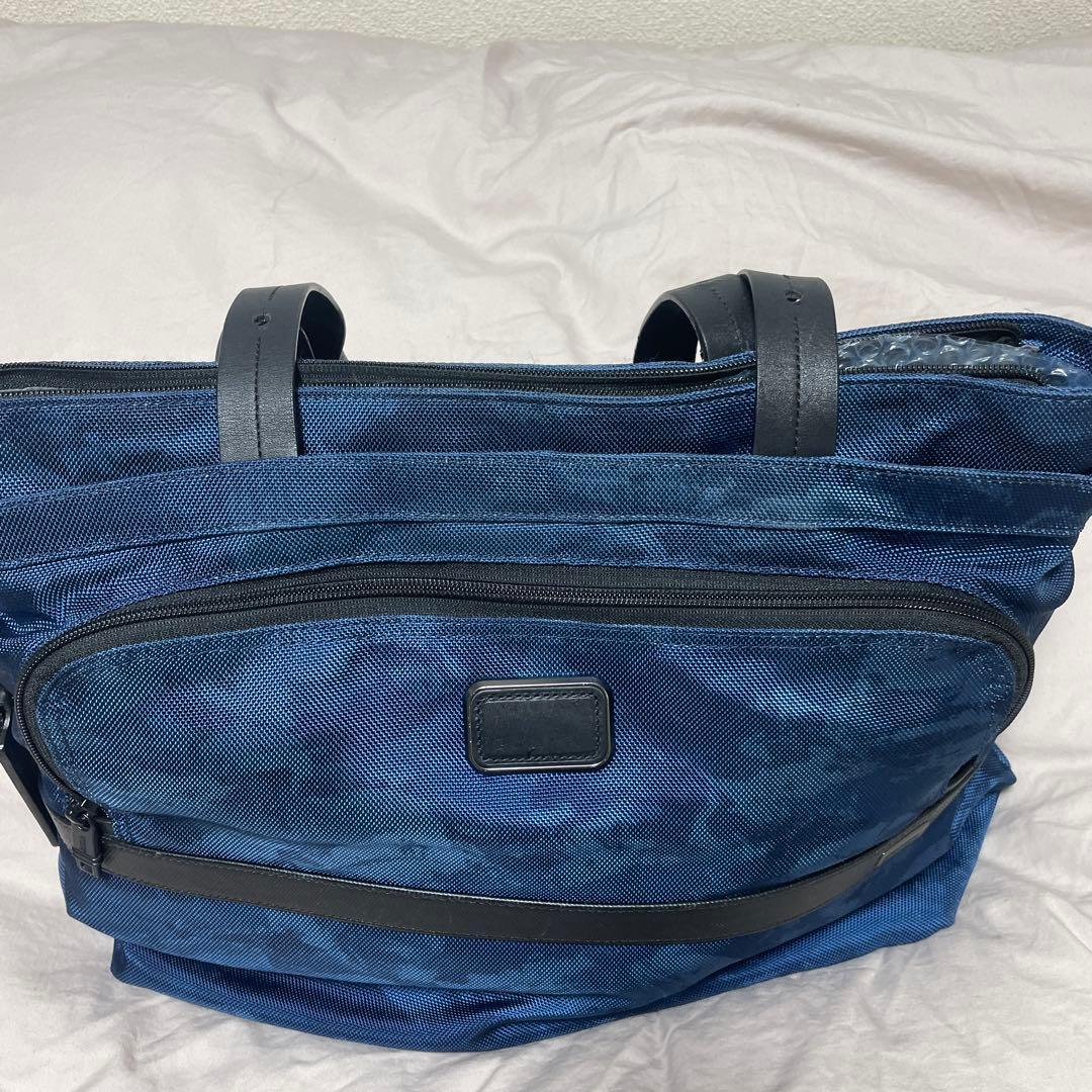 【美品】TUMI ネイビー カモフラージュ トートバッグ