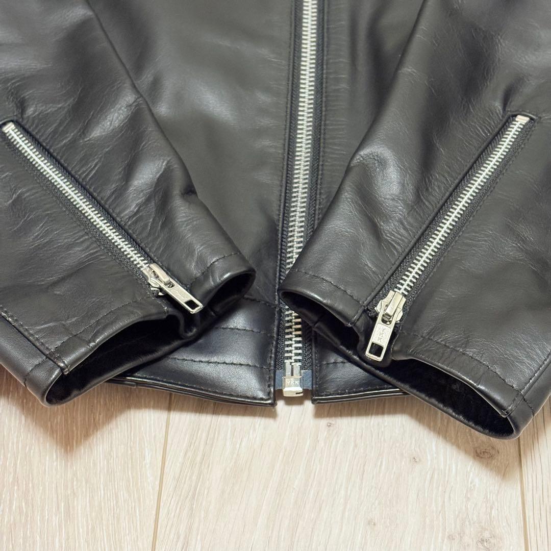 【即完品】ネイバーフッド　シングルレザージャケット　 ライダースジャケット　L