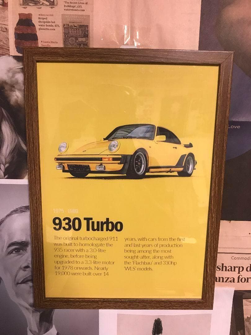 ポルシェ 930 Turbo カタログポスター　A2　額無し