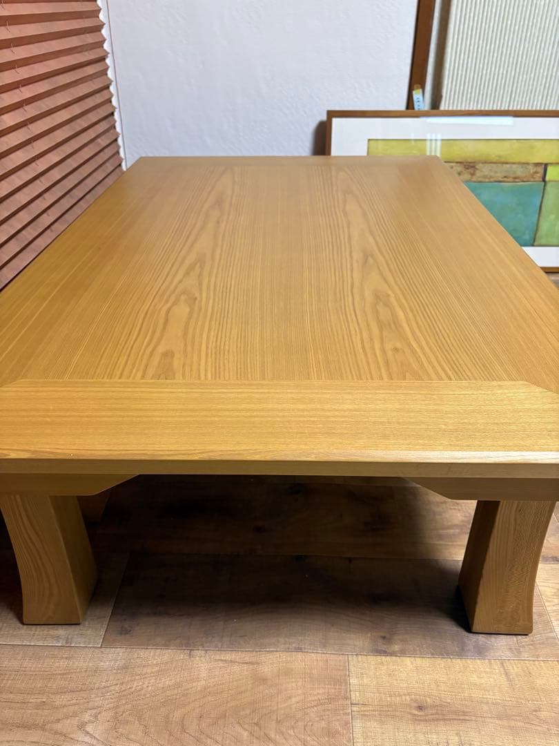 光製作所　折脚座卓　座卓　未使用品　タモ材　折りたたみ