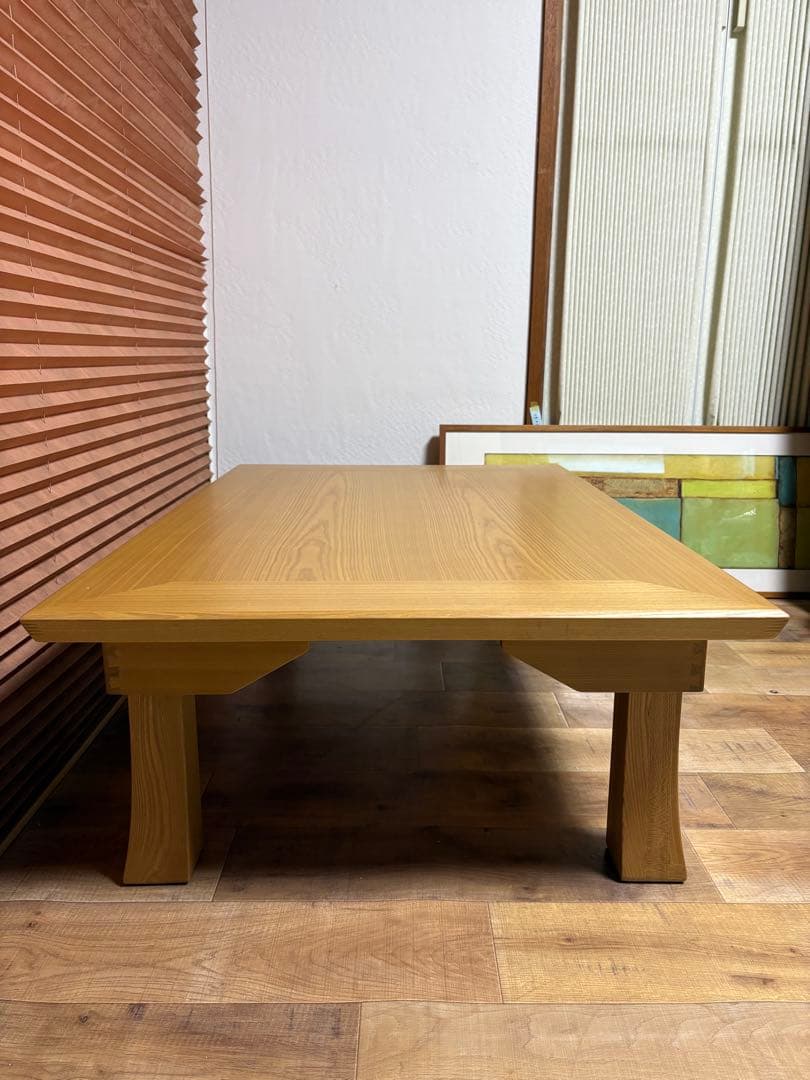 光製作所　折脚座卓　座卓　未使用品　タモ材　折りたたみ