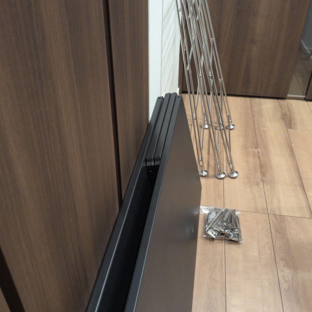 無印良品 ステンレスユニットシェルフ ダークグレー 帆立 棚 机