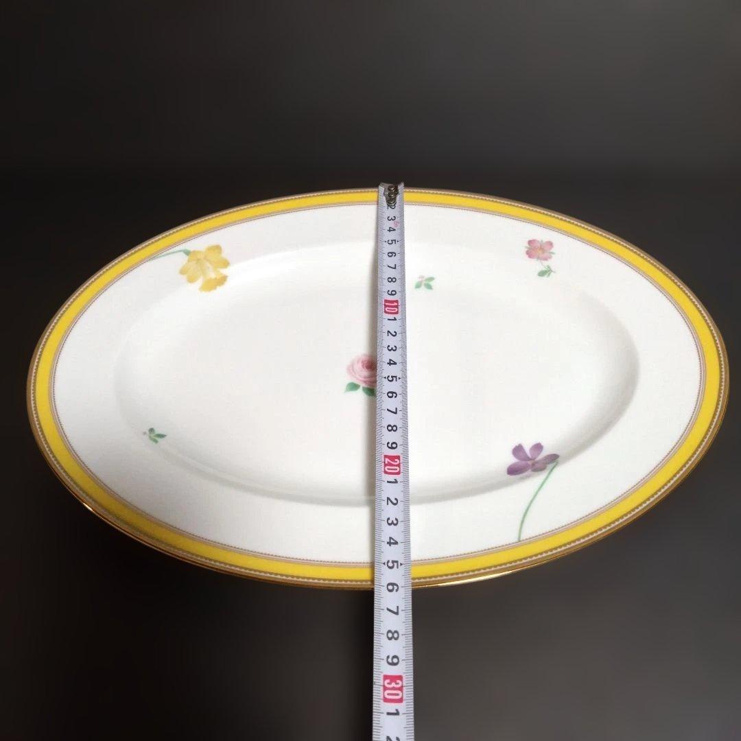 未使用 ノリタケ ヴィヴィッド ソロボーン オーバルプレート　お祝い　希少品