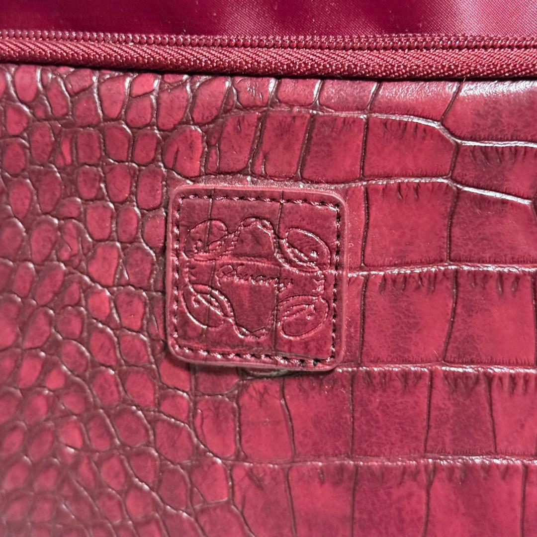 未使用⭐️SWANY スワニー キャリーバッグ キャリーカート クロコ 型押し