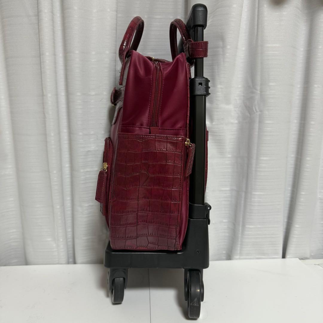 未使用⭐️SWANY スワニー キャリーバッグ キャリーカート クロコ 型押し
