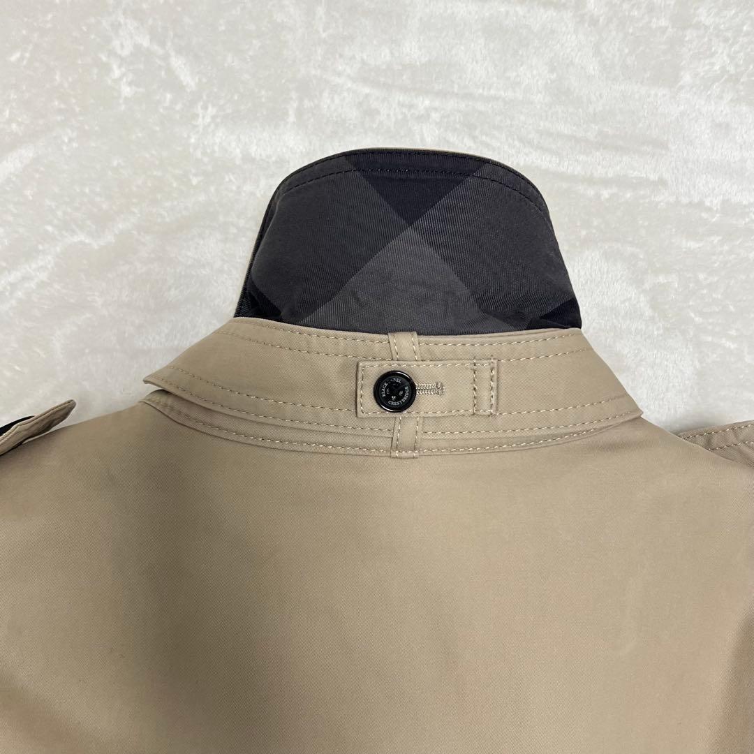 バーバリーブラックレーベルクレストブリッジ　トレンチコートベージュMライナー付き