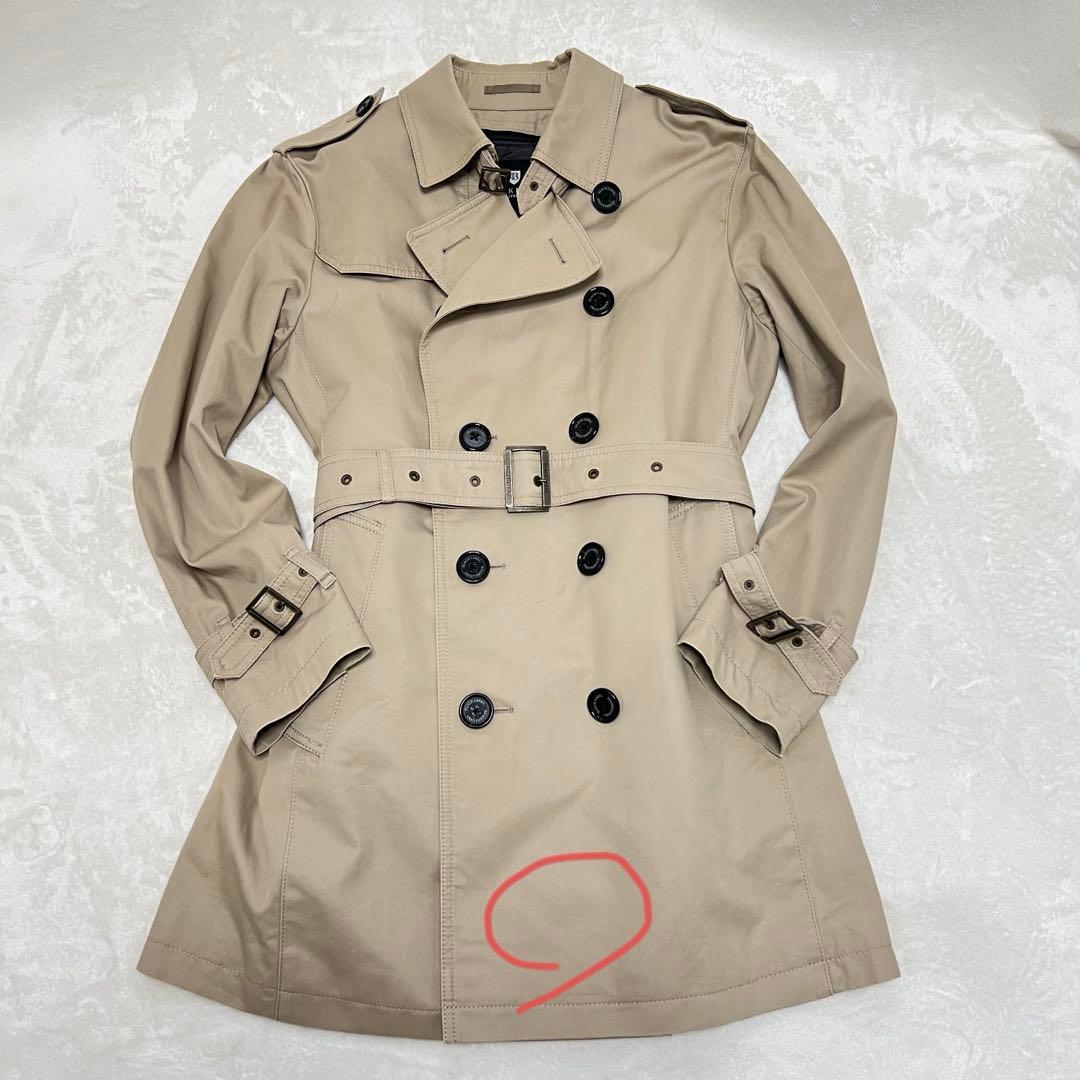 バーバリーブラックレーベルクレストブリッジ　トレンチコートベージュMライナー付き