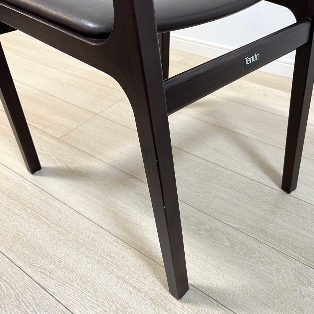 (て34)Tendo 天童木工 菅沢光政 ラダーバックチェア ダイニングチェア