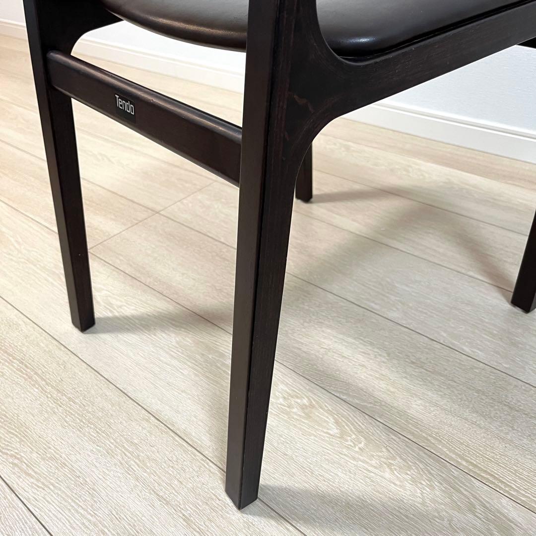 (て34)Tendo 天童木工 菅沢光政 ラダーバックチェア ダイニングチェア