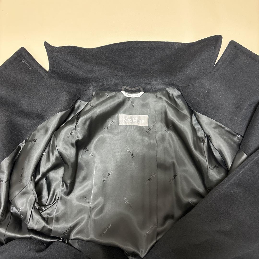 美品✨マックスマーラ ベルテッドロングコート バージンウール アンゴラ 40 L