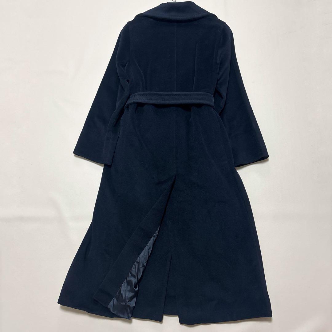 美品✨マックスマーラ ベルテッドロングコート バージンウール アンゴラ 40 L