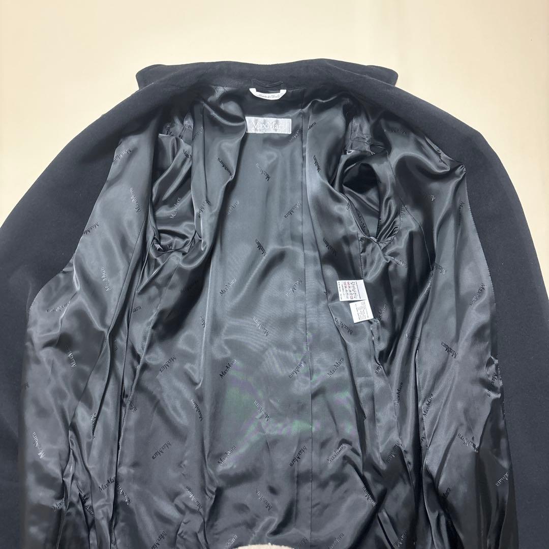 美品✨マックスマーラ ベルテッドロングコート バージンウール アンゴラ 40 L