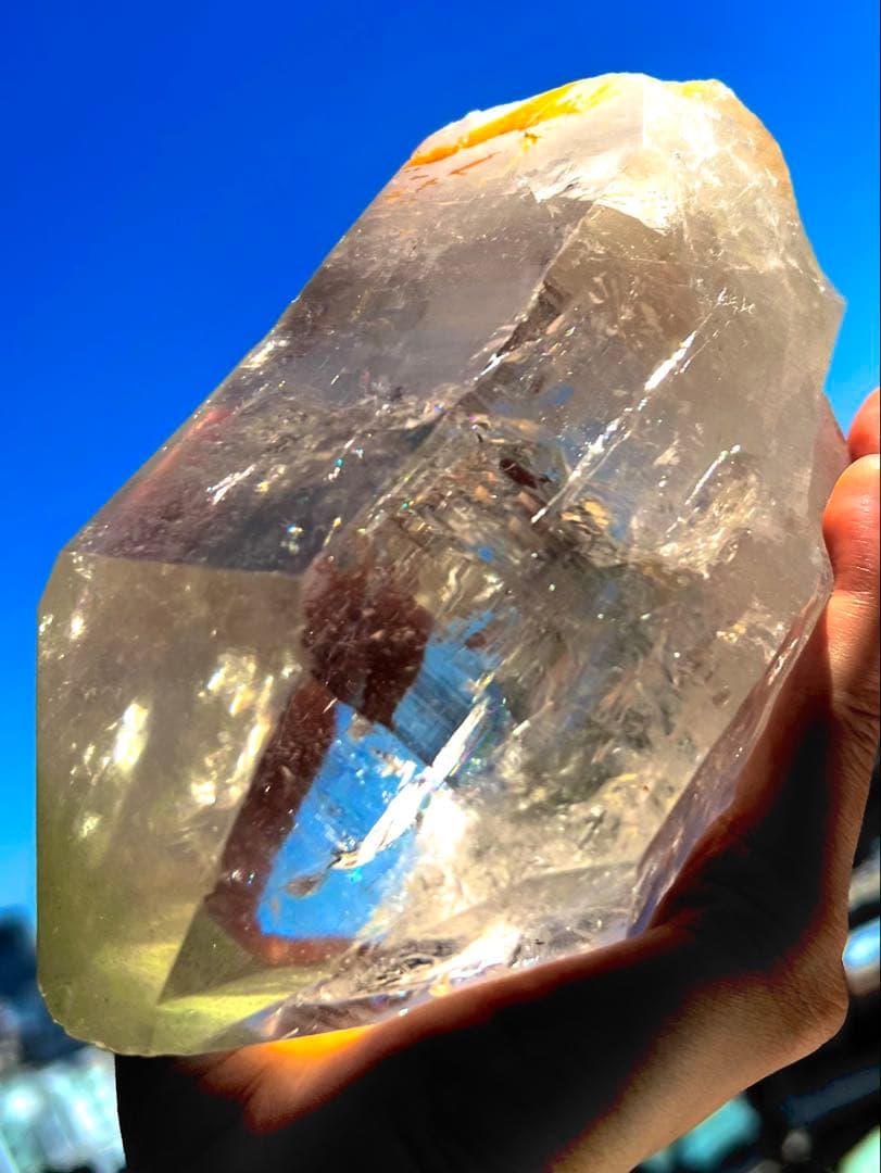 特別価格✨美✨希少✨特大１kgAAAAAマニハール水晶 カテドラル✨虹の泉神殿