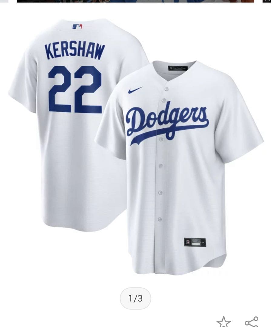 T*2様 22 ユニフォーム　クレイトン・カーショウ　ドジャース　US Mサイズ