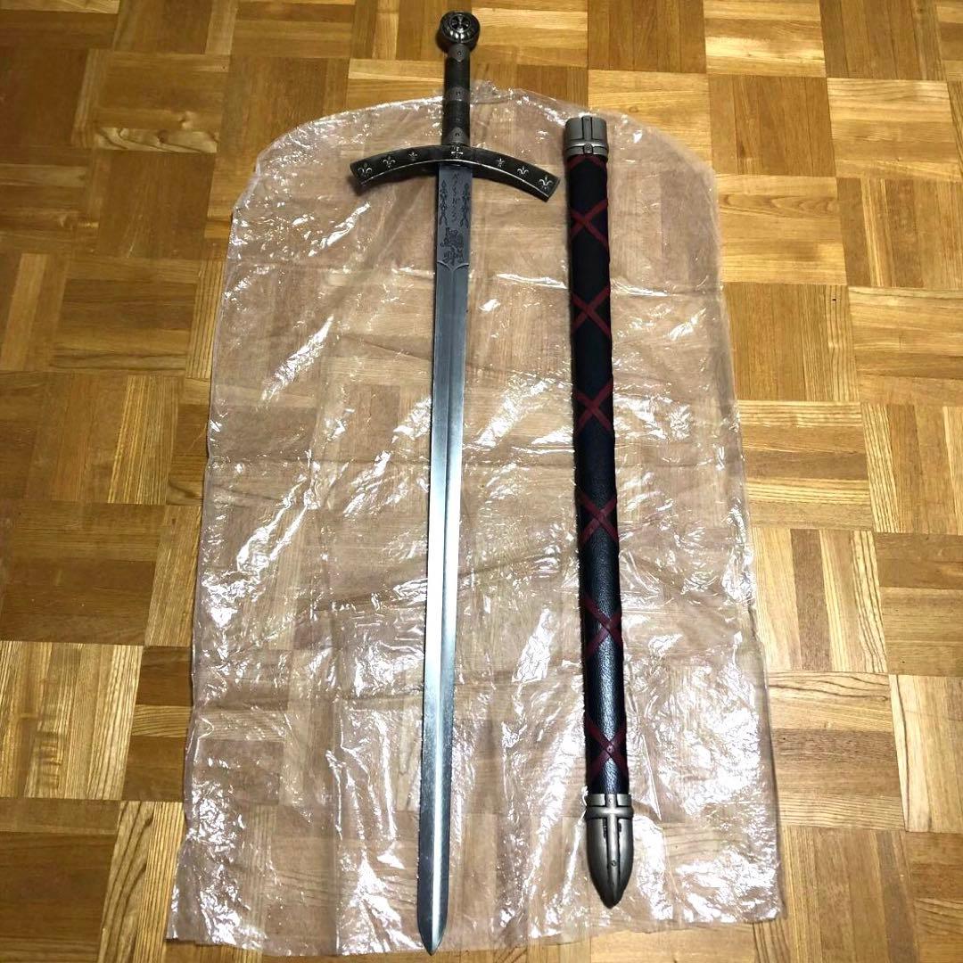 ＤＥＮＩＸ　刀剣　騎士団長ソード　西洋剣　洋刀　レプリカ　模造刀　シルバー　銀