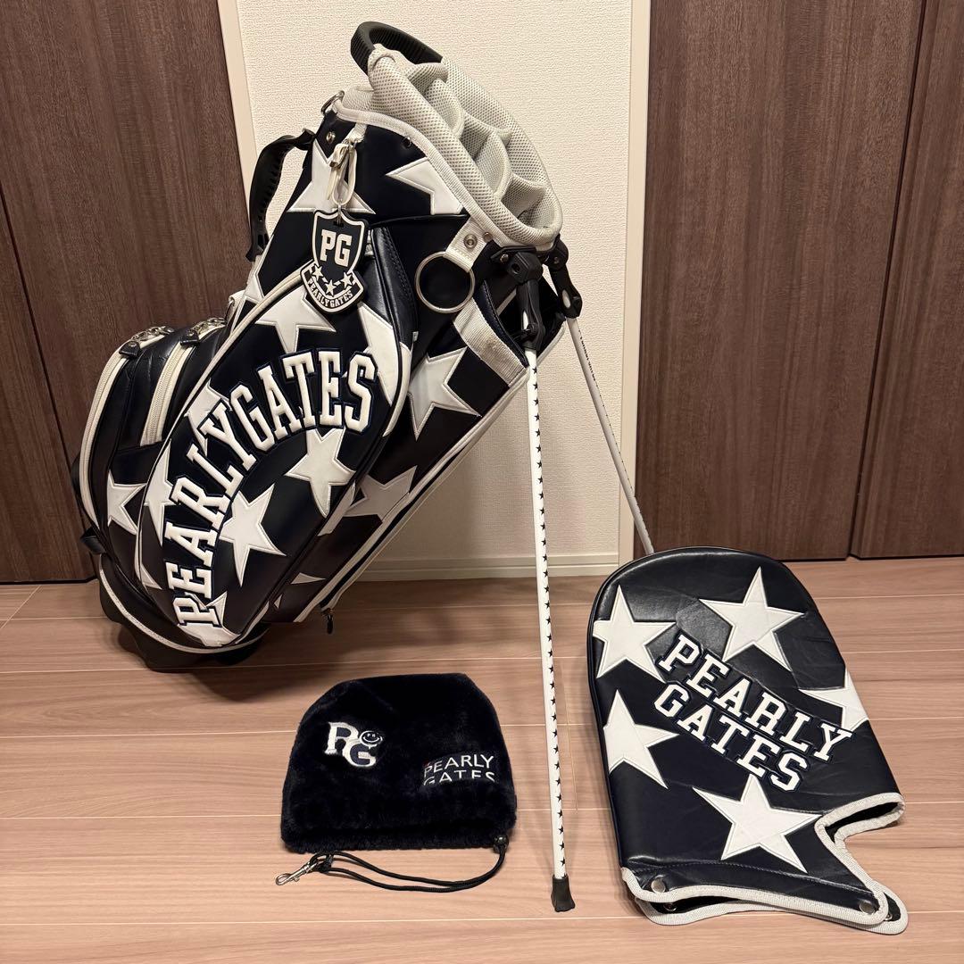 【希少】PEARLY GATES キャディバッグ 星柄 アイアンカバー付