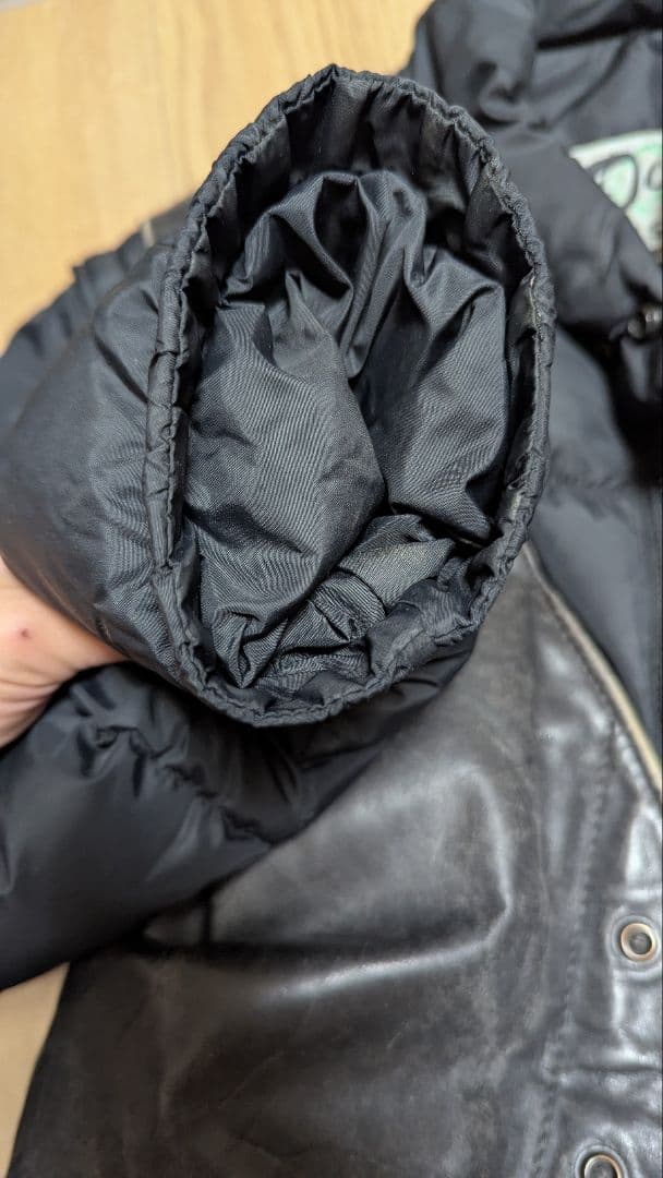 Schott レザー×ダウン 2WAY ジャケット サイズ42