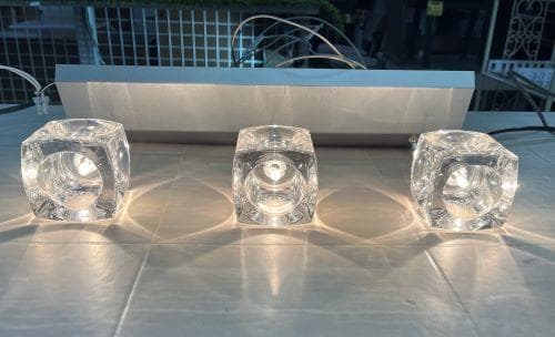 J【中古品】キシマ キューブ ペンダントライト(3灯タイプ) CC-40825