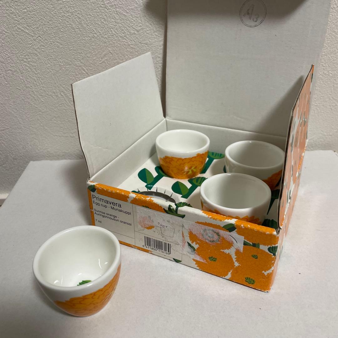 マリメッコ Primavera エッグカップ 4個セット