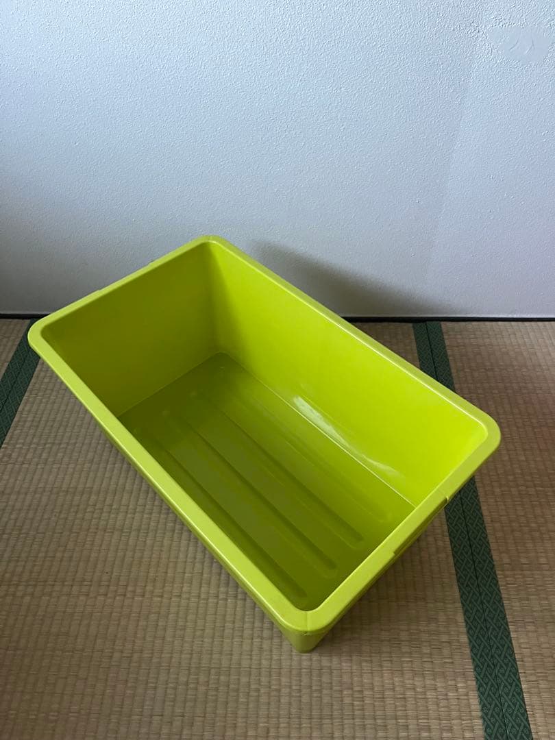 ビビットカラー衣装ケース(収納ボックス)ピンク, 黄緑 4個(大3, 小1)