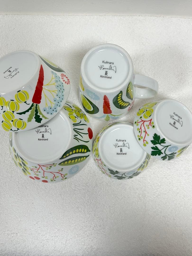 ローストランド クリナラ カラフル植物デザイン 食器セット