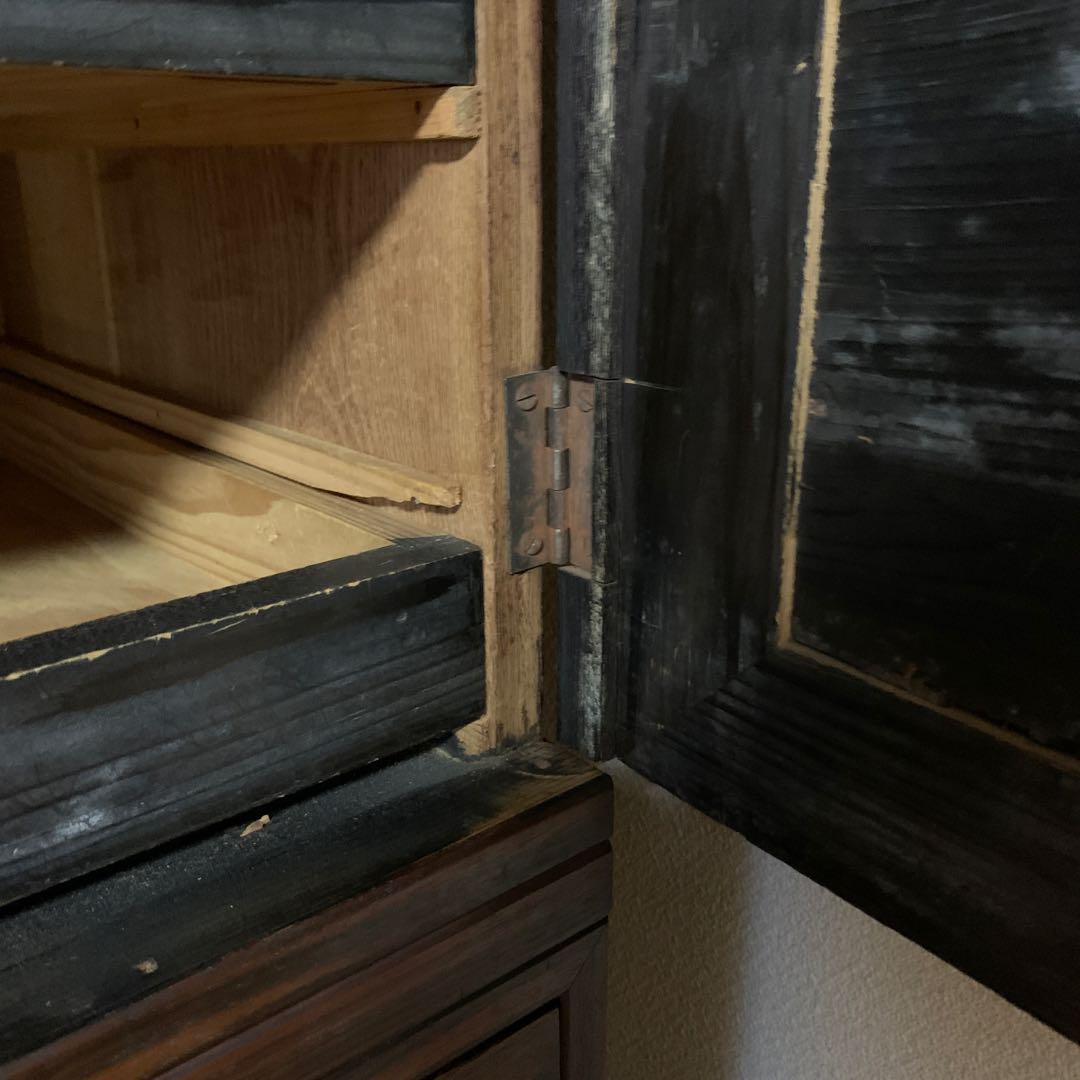 アンティーク家具 レトロ 重ね3段 箪笥 和たんす 収納箪笥