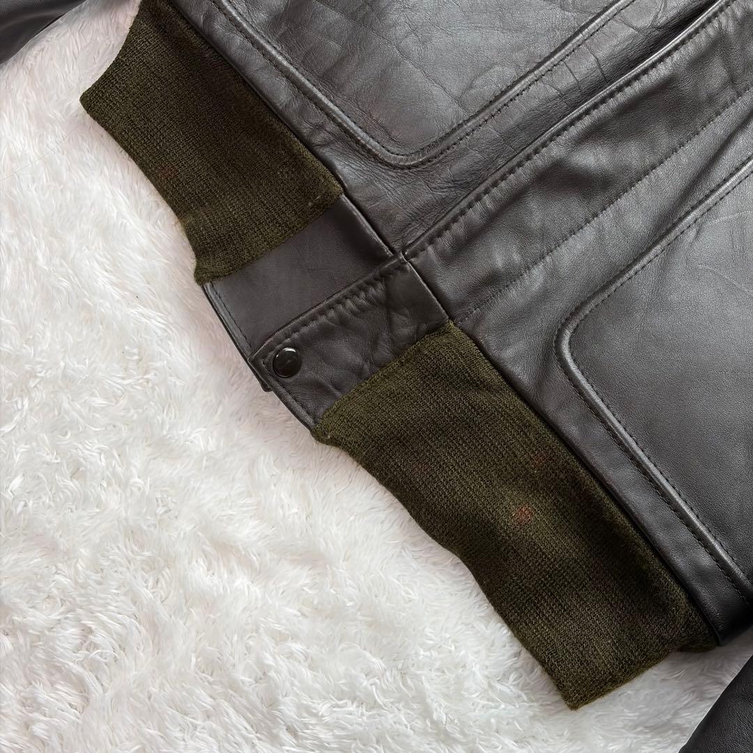 ショット G-1 レザー フライトジャケット 短丈 USA製 ボア ヴィンテージ