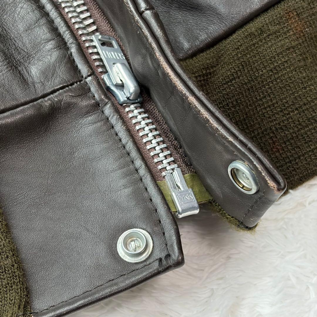 ショット G-1 レザー フライトジャケット 短丈 USA製 ボア ヴィンテージ