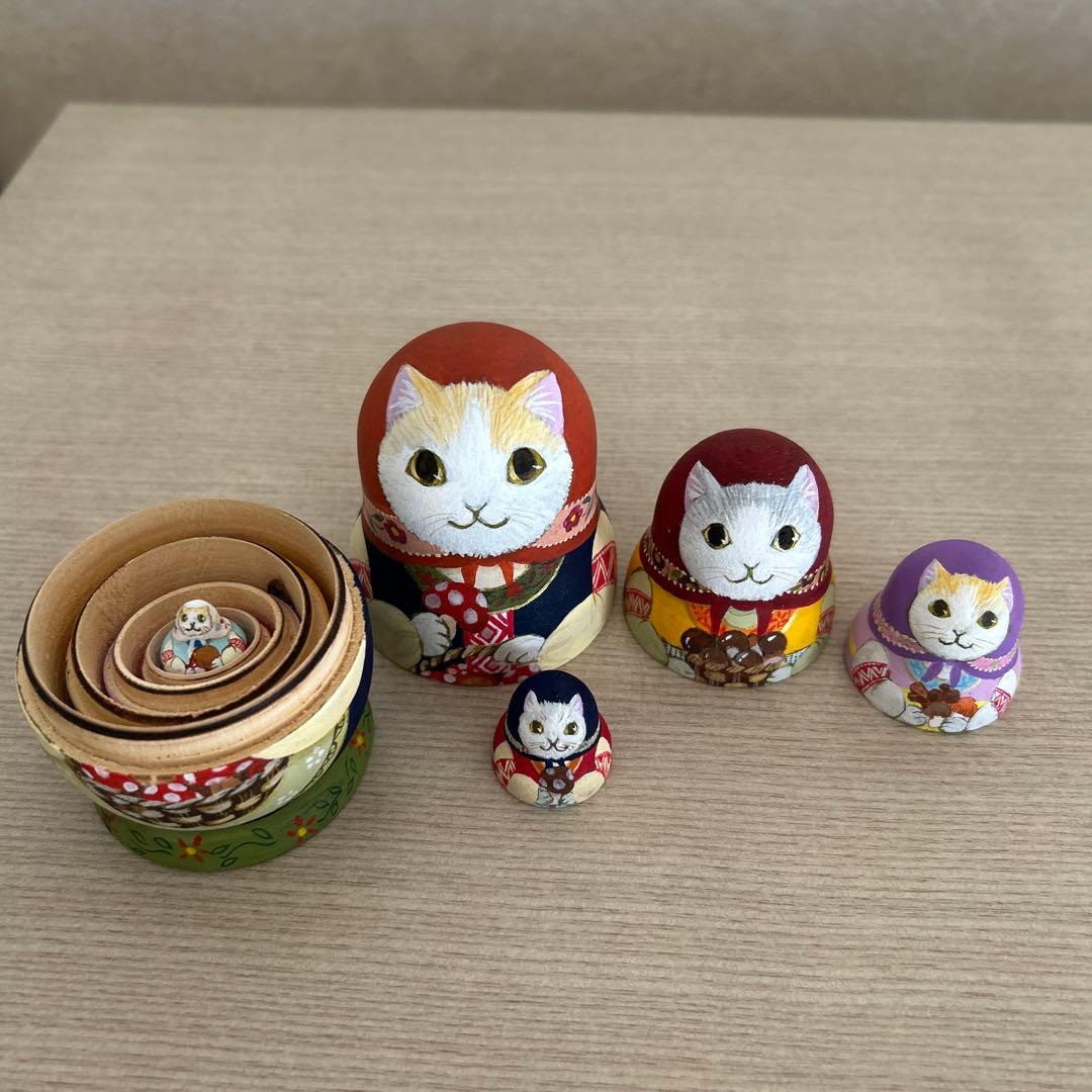 マトリョーシカ【きのこ狩り】猫ちゃん