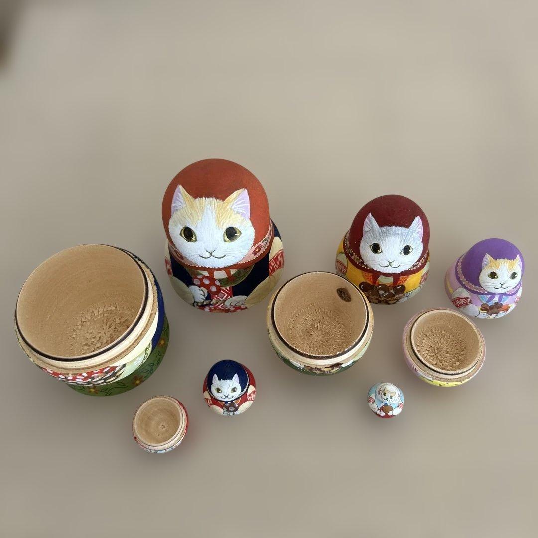 マトリョーシカ【きのこ狩り】猫ちゃん
