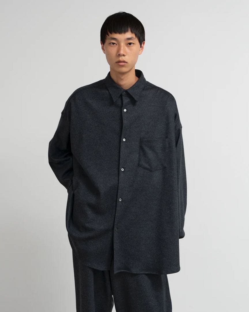 トップス Graphpaper Wool Smooth Flannel Shirt