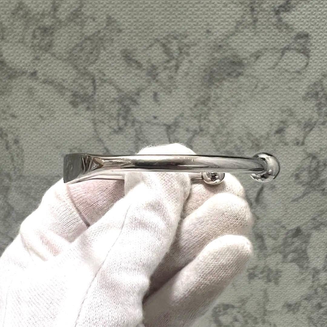 ルイヴィトン ジョンク モノグラム バングル シルバー メンズ 保存袋付き