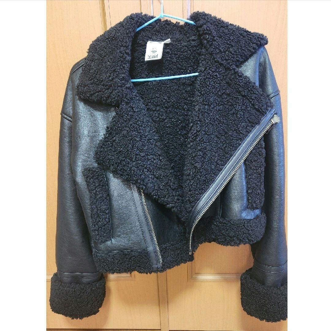 X-girl　ライダースボアジャケット