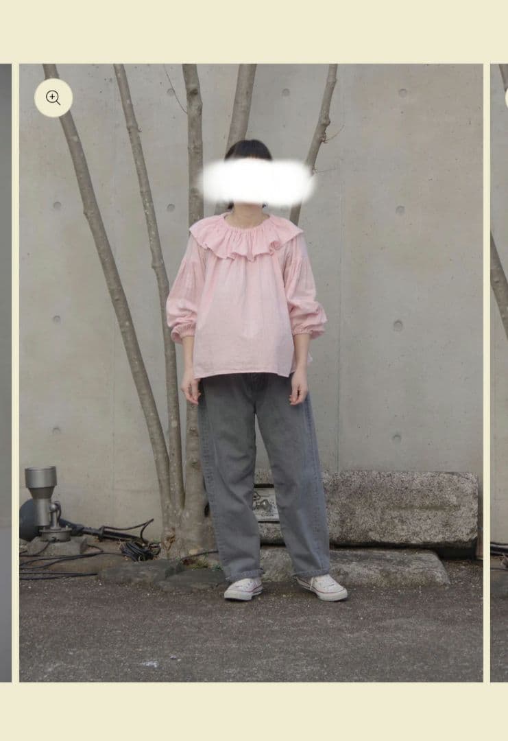 ガーゼのゴムそで口ブラウス pot and tea　45rpm