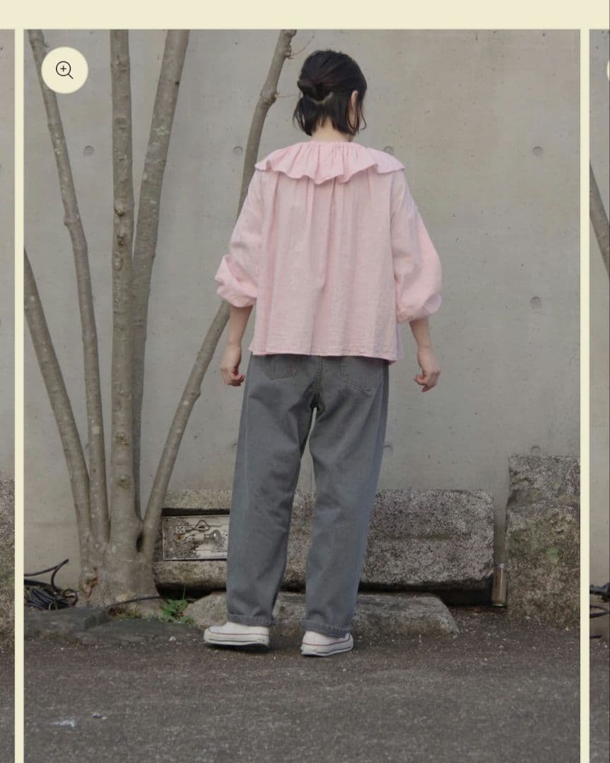 ガーゼのゴムそで口ブラウス pot and tea　45rpm