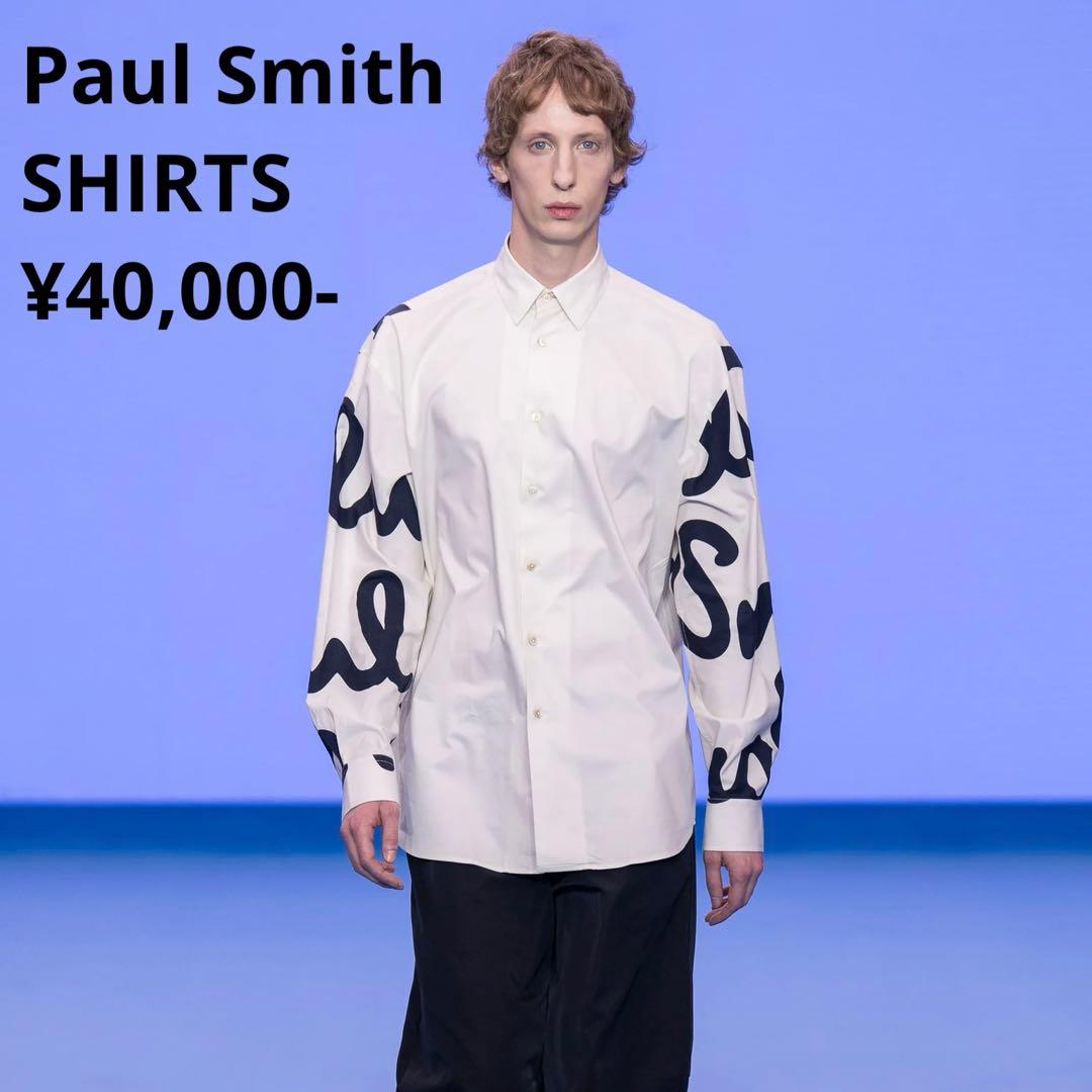 美品 ポールスミス paulsmith メンズ シャツ ビックロゴ