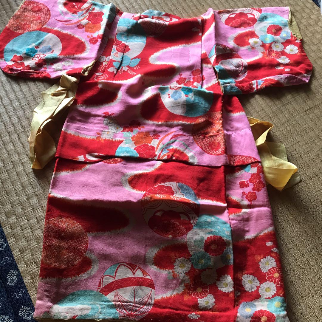 着物 道行 七五三 子ども 昭和レトロ  当時物