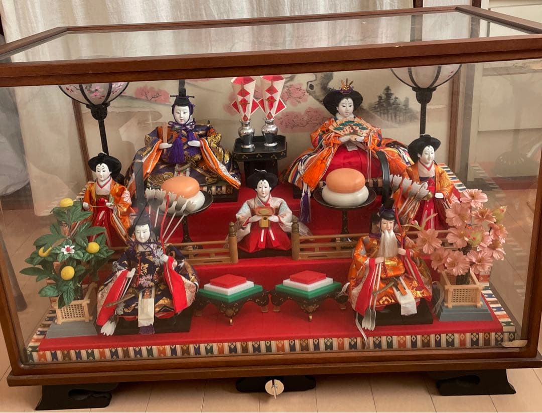 昭和レトロ　雛人形　オルゴール付き