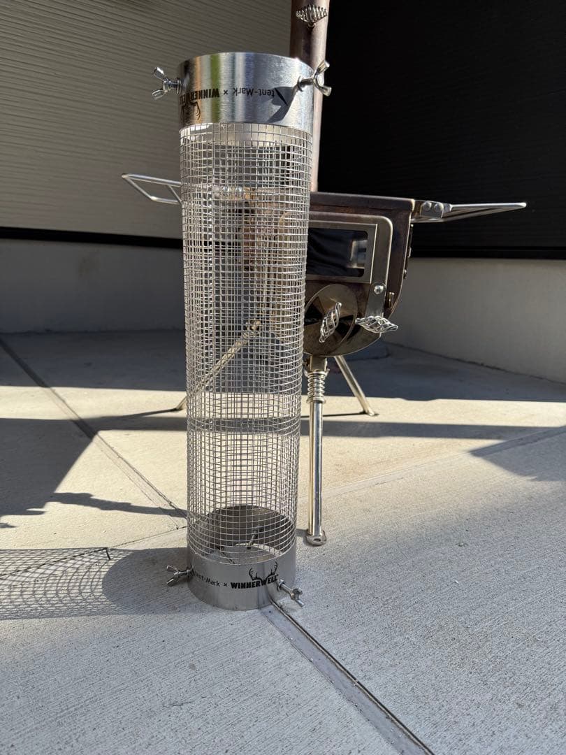 【テンマク】ウッドストーブサイドヴューＭサイズ ケース付き