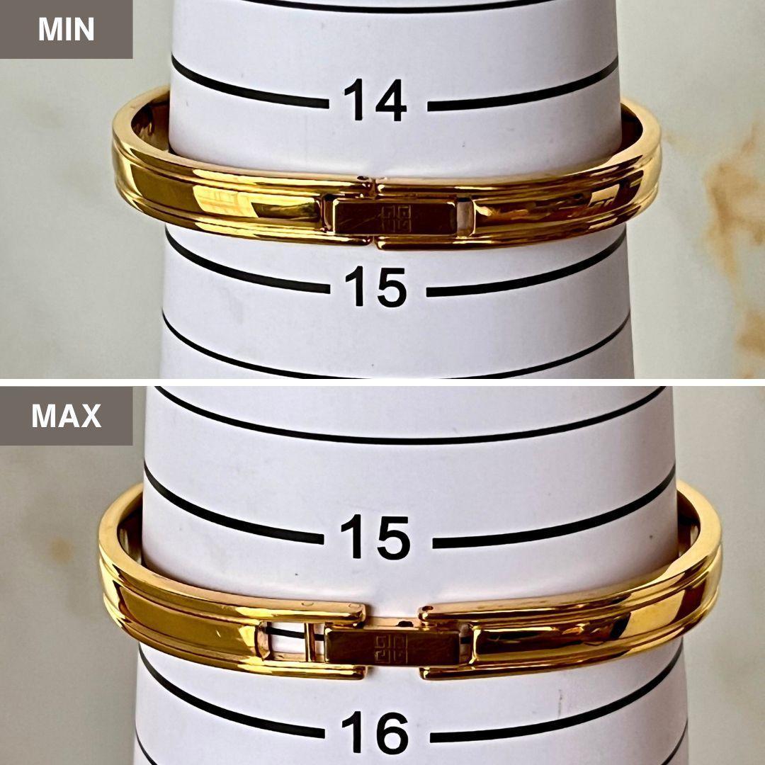 【稼働品】GIVENCHY レディース 腕時計 12Pダイヤ バングル クォーツ