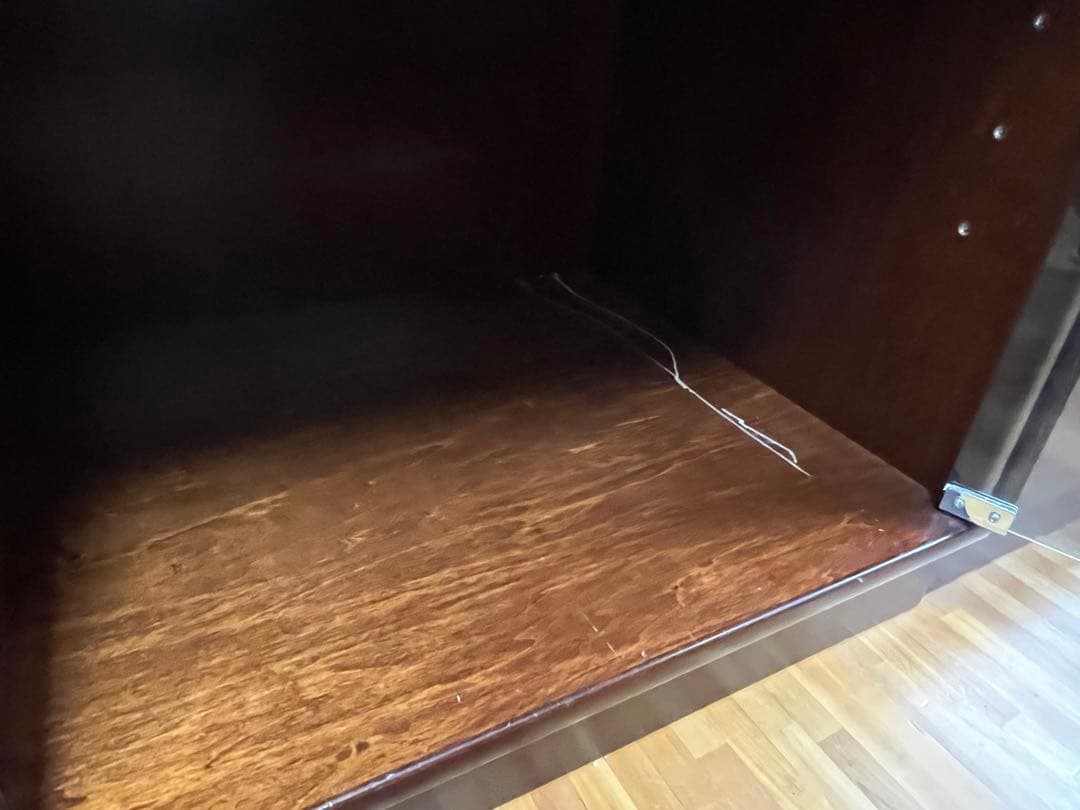 カリモク　本棚　サイドボード　食器棚　木製　キャビネット ダークブラウン