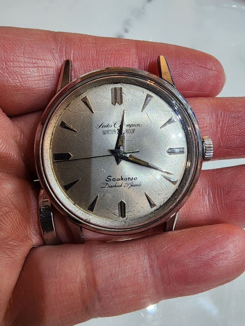 遅れあり SEIKO Champion チャンピオン Seahorse 手巻き