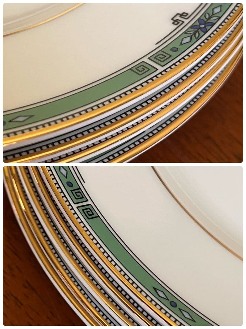 【黒壺美品】英国製　ウェッジウッド★JADE★ケーキ皿5枚