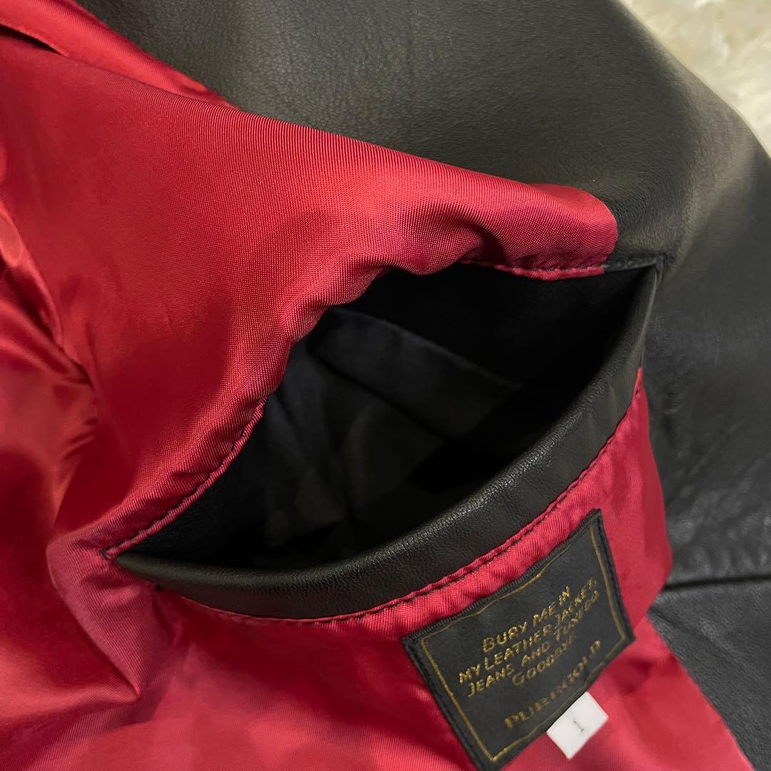 BUFFALO BOBS PUREGOLD ダブルライダース 羊革 ブラック