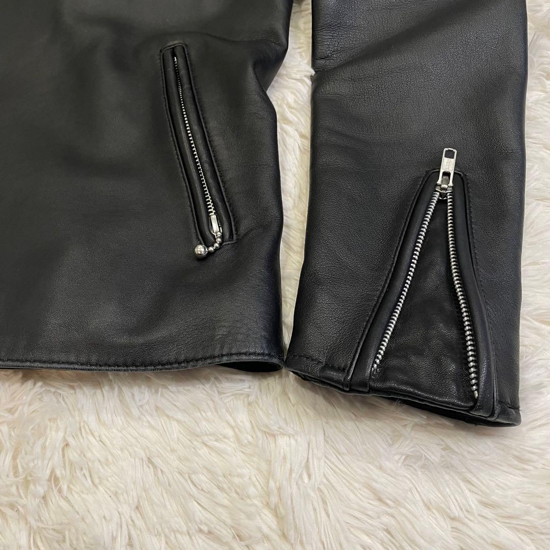 BUFFALO BOBS PUREGOLD ダブルライダース 羊革 ブラック